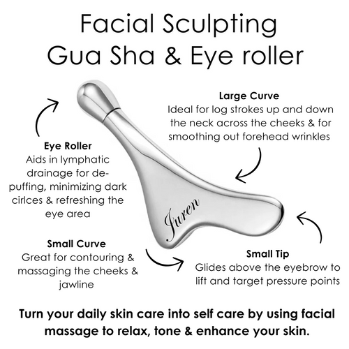 Juren Facial Sculpting Gua Sha & Eye Roller - Combos