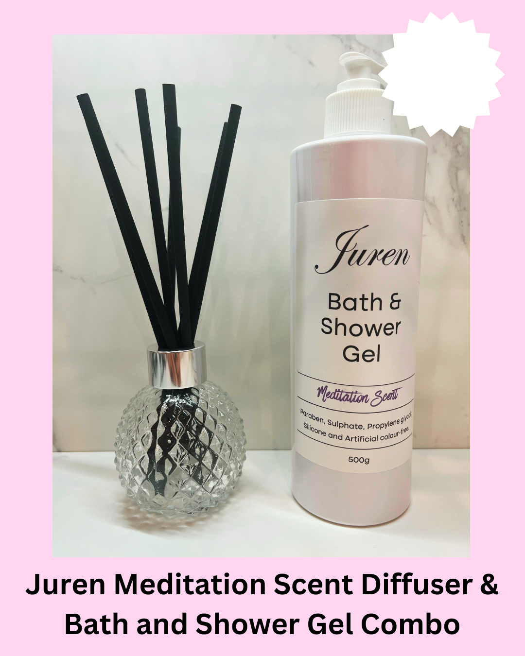 Juren Meditation Scent Diffuser & Bath and Shower Gel