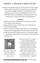 Juren Hydro - Collagen Sheet Mask