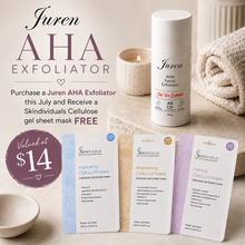Juren AHA Facial Exfoliant 100g + Free Skindividuals Cellulose Face Mask (JULY ONLY)