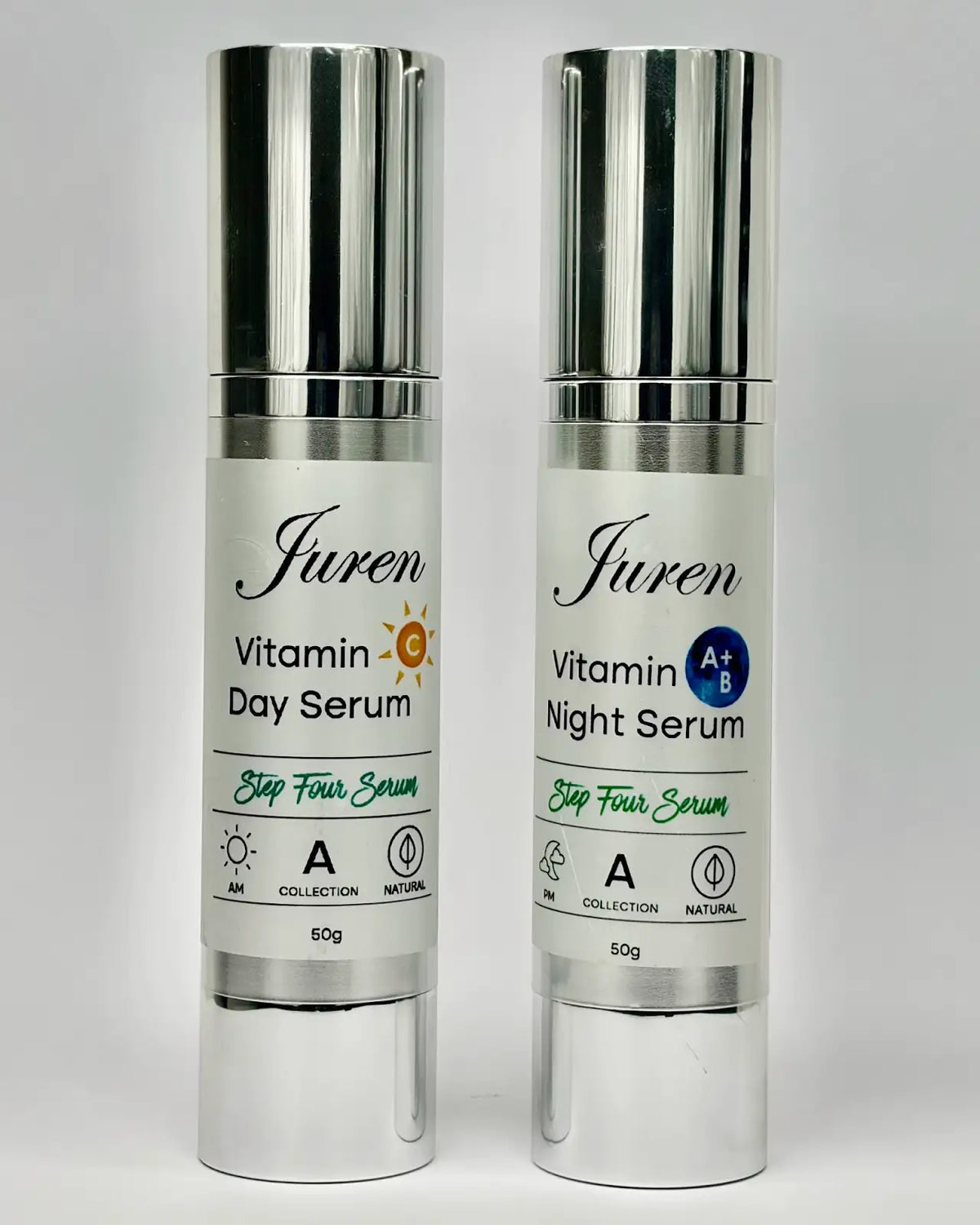 Juren - Vitamin C Day Serum 50g + Vitamin AB Night Serum 50g
