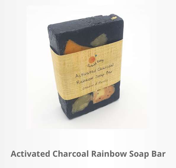 Activated Charcoal Rainbow Soap Bar