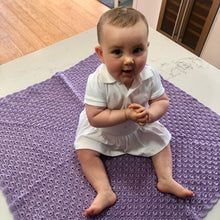 Crocheted Baby Blanket - Mauve Shell