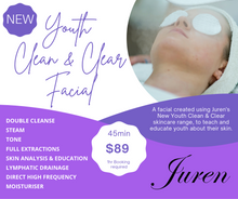 45min Youth Clean & Clear Facial - Email Gift Voucher