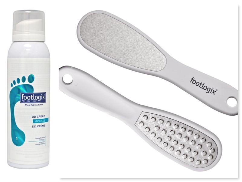 Footlogix Mousse Formula and Home Foot File Combo