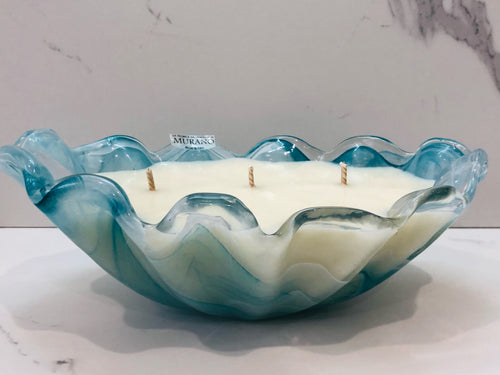 Ocean Breeze- Juren Murano Glass Candle